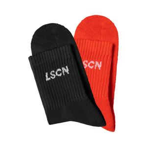 LSCN by LASCANA Ponožky  červená / černá / bílá