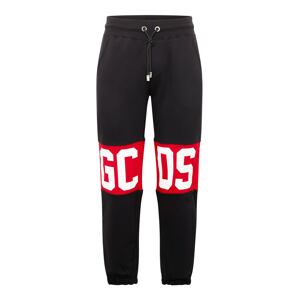 GCDS Kalhoty červená / černá / bílá