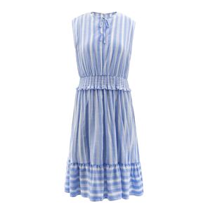 AIKI KEYLOOK Letní šaty  kouřově modrá / světlemodrá / offwhite