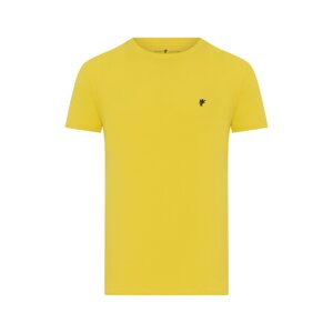 DENIM CULTURE Tričko 'Barris' žlutá / černá