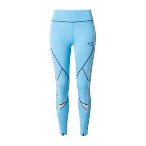 KariTraa Sportovní kalhoty 'LOUISE' noční modrá / aqua modrá / bílá