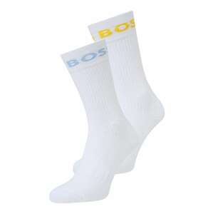 BOSS Black Ponožky  světlemodrá / žlutá / přírodní bílá