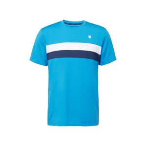 K-Swiss Performance Funkční tričko 'CORE TEAM' námořnická modř / tyrkysová / bílá