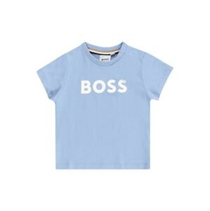 BOSS Kidswear Tričko světlemodrá / bílá
