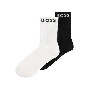 BOSS Kidswear Ponožky černá / bílá