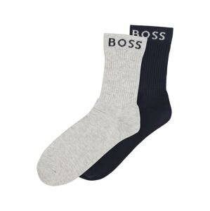 BOSS Kidswear Ponožky marine modrá / šedý melír