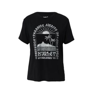 Hurley Funkční tričko 'PARADISE' černá / bílá