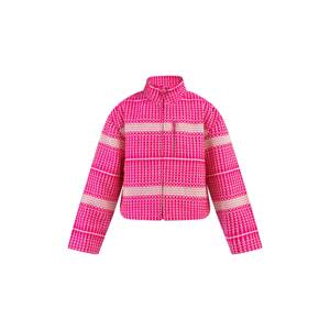 myMo KIDS Přechodná bunda pink / barva bílé vlny
