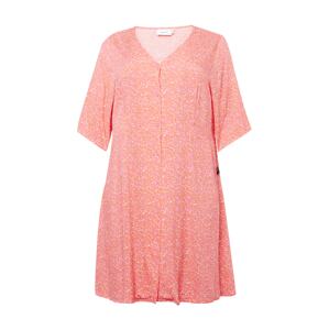 Fransa Curve Košilové šaty 'Elise' oranžová / růžová / bílá