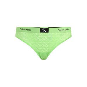 Calvin Klein Underwear Plus Tanga světle zelená / černá