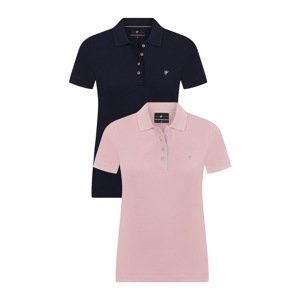 DENIM CULTURE Tričko 'MATHILDE' námořnická modř / pink