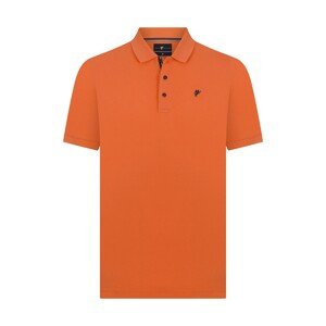 DENIM CULTURE Tričko ' TADAS ' námořnická modř / oranžová