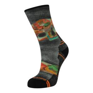 Smartwool Sportovní ponožky 'Hike'  šedý melír / světle zelená / oranžová / černá
