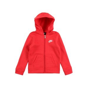Nike Sportswear Mikina 'Club' červená / bílá