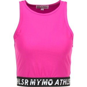myMo ATHLSR Sportovní top svítivě růžová / černá / bílá