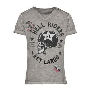 Key Largo Tričko 'HELL RIDERS' režná / černá
