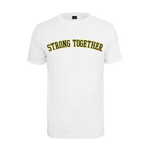 Mister Tee Tričko 'Strong Together'  svítivě žlutá / černá / bílá