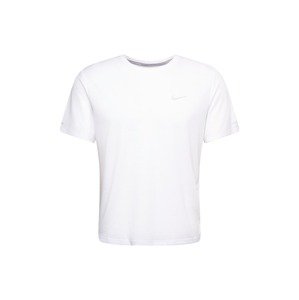 NIKE Funkční tričko 'Miler' šedá / bílá