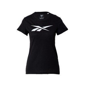 Reebok Sport Funkční tričko černá / bílá