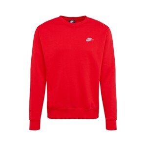 Nike Sportswear Mikina  červená / bílá