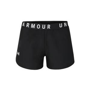 UNDER ARMOUR Sportovní kalhoty 'Play Up 3.0'  černá / bílá