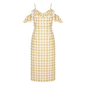 Aligne Letní šaty 'Curdah' žlutá / zlatě žlutá / bílá