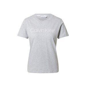 Calvin Klein Tričko šedý melír / bílá