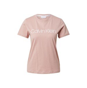 Calvin Klein Tričko starorůžová / bílá