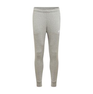 Nike Sportswear Kalhoty  světle šedá / bílá