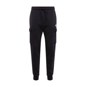 Nike Sportswear Kalhoty 'Club' černá / bílá