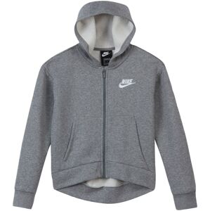 Nike Sportswear Mikina s kapucí  šedý melír / bílá