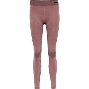 Hummel Sportovní kalhoty tmavě růžová / černá
