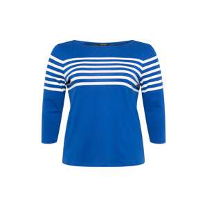 Lauren Ralph Lauren Plus Tričko 'HALIAN' modrá / bílá