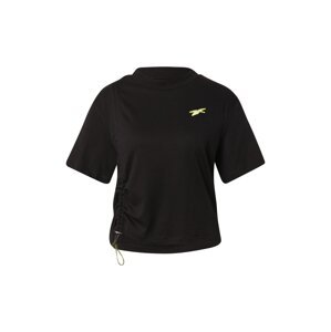 Reebok Sport Funkční tričko světle žlutá / černá / bílá