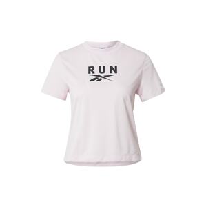 Reebok Sport Funkční tričko růžová / černá