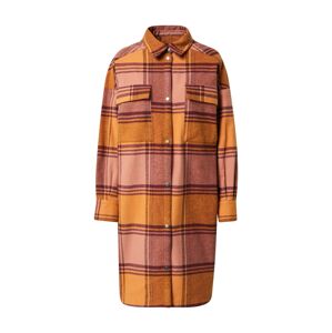 Iriedaily Přechodný kabát oranžová / starorůžová / merlot
