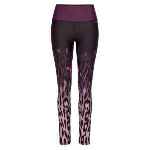 BENCH Sportovní kalhoty fialová / pink / černá