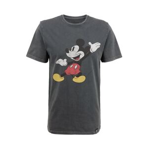 Recovered Tričko 'Mickey Mouse' žlutá / tmavě šedá / červená / černá / bílá