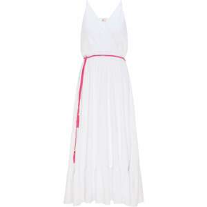 IZIA Letní šaty  pink / bílá