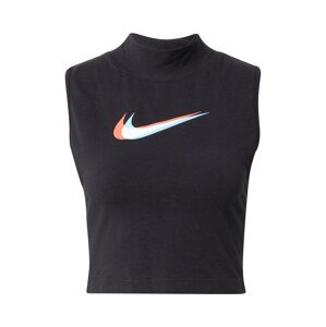Nike Sportswear Top  oranžová / černá / bílá