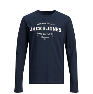Jack & Jones Junior Tričko  námořnická modř / bílá