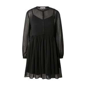 ABOUT YOU Košilové šaty 'Payton' černá / průhledná