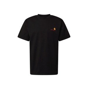 Carhartt WIP Tričko 'S/S American Script T-Shirt' černá