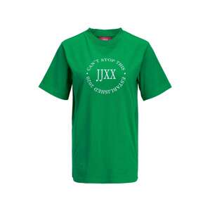 JJXX Tričko  zelená / bílá