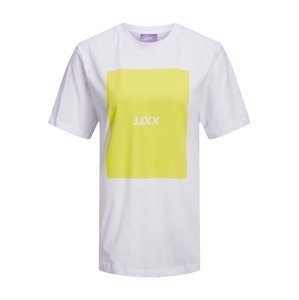JJXX Tričko 'Amber' žlutá / bílá