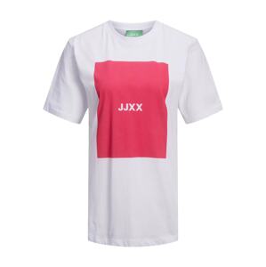 JJXX Tričko 'AMBER' pink / bílá