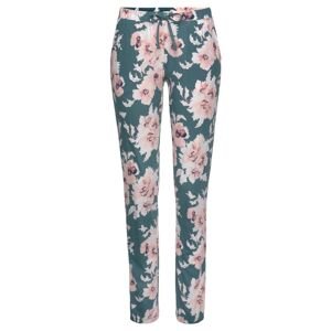 VIVANCE Pyžamové kalhoty nefritová / růžová