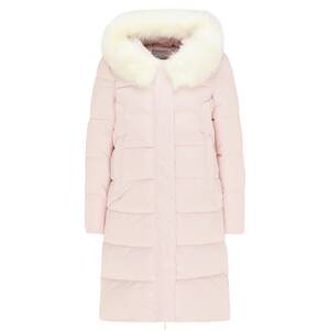 usha WHITE LABEL Zimní kabát  světle růžová / bílá