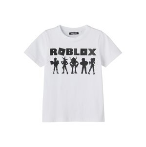 NAME IT Tričko 'Roblox'  černá / bílá
