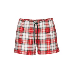LASCANA Pyžamové kalhoty šedá / zelená / červená